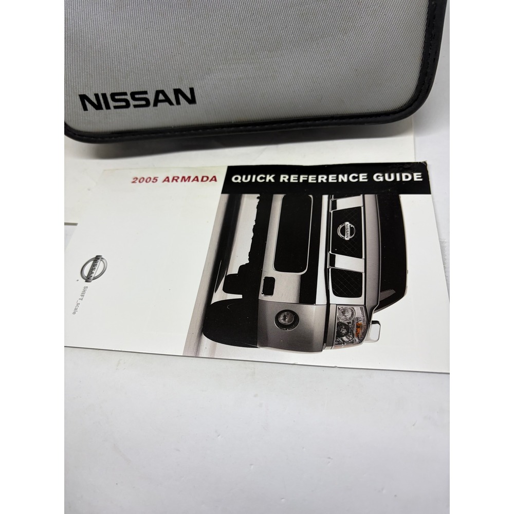 Nissan 2005 Armada Owners Manual Set Grey Excellent Case Reference Guide